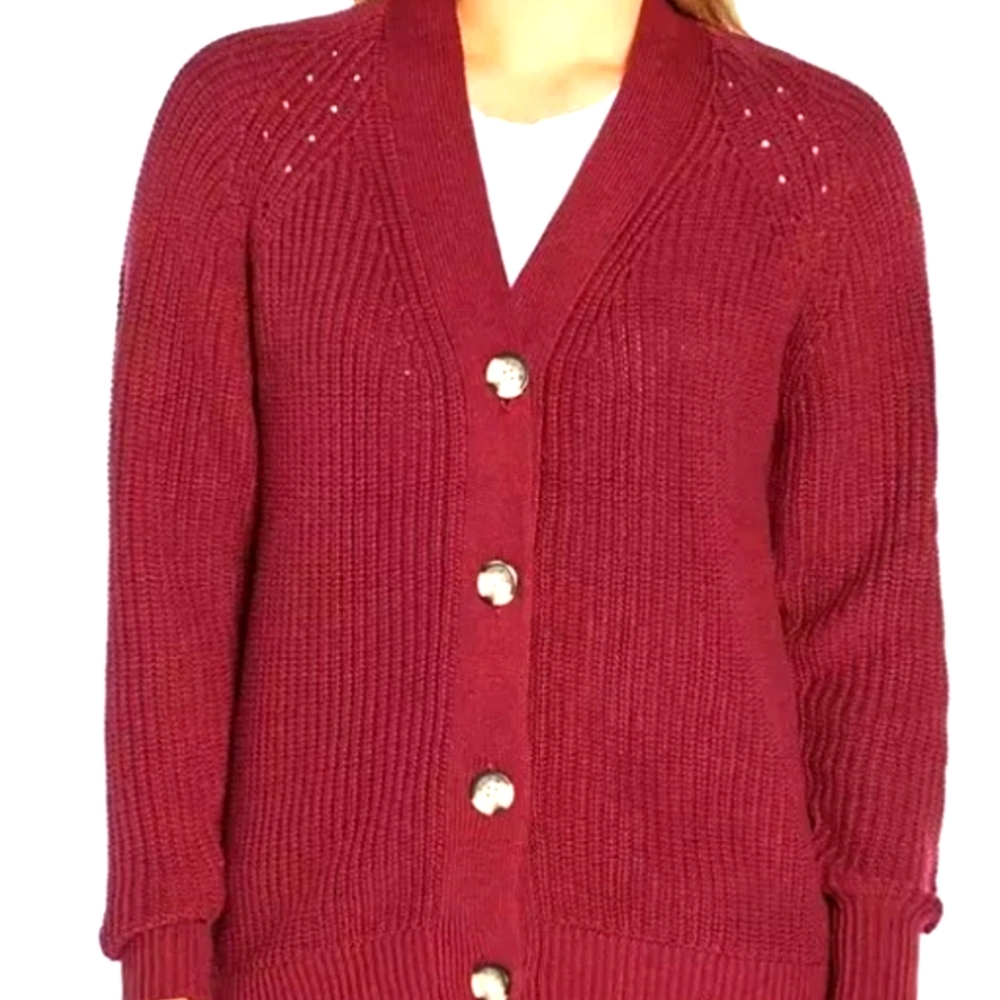 GAP Soft knit. Easy, relaxed fit, Button Front Cardigan.